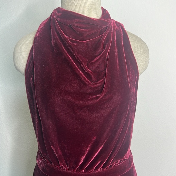 Reiss Velvet Velour Open Back Jumpsuit - Picture 4 of 6